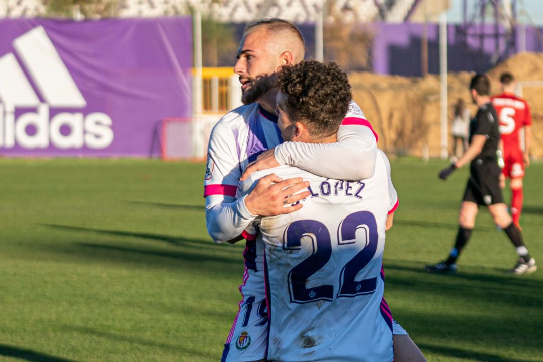 Benito y Sergio López, los actores del gol del filial pucelano Benito y Sergio López, los actores del gol del filial pucelano