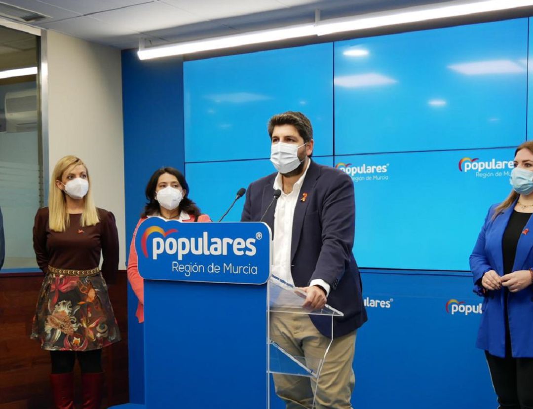 López Miras en un acto de partido este sábado López Miras en un acto de partido este sábado