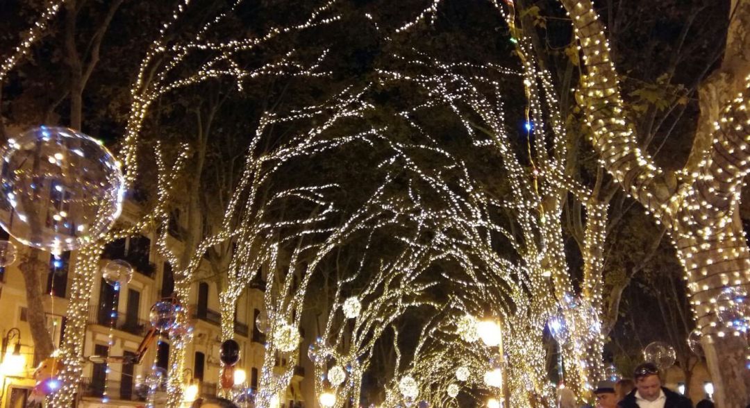 Encendido de las luces de Navidad de Palma en una imagen de 2017. Encendido de las luces de Navidad de Palma en una imagen de 2017.