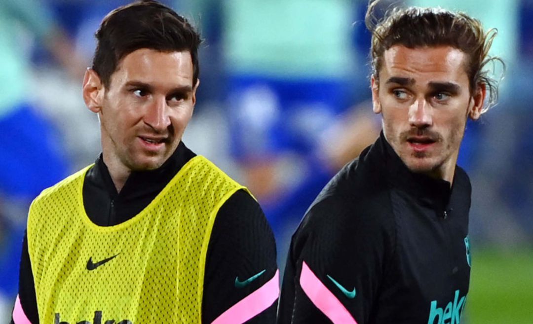Leo Messi y Antoine Griezmann. Leo Messi y Antoine Griezmann.
