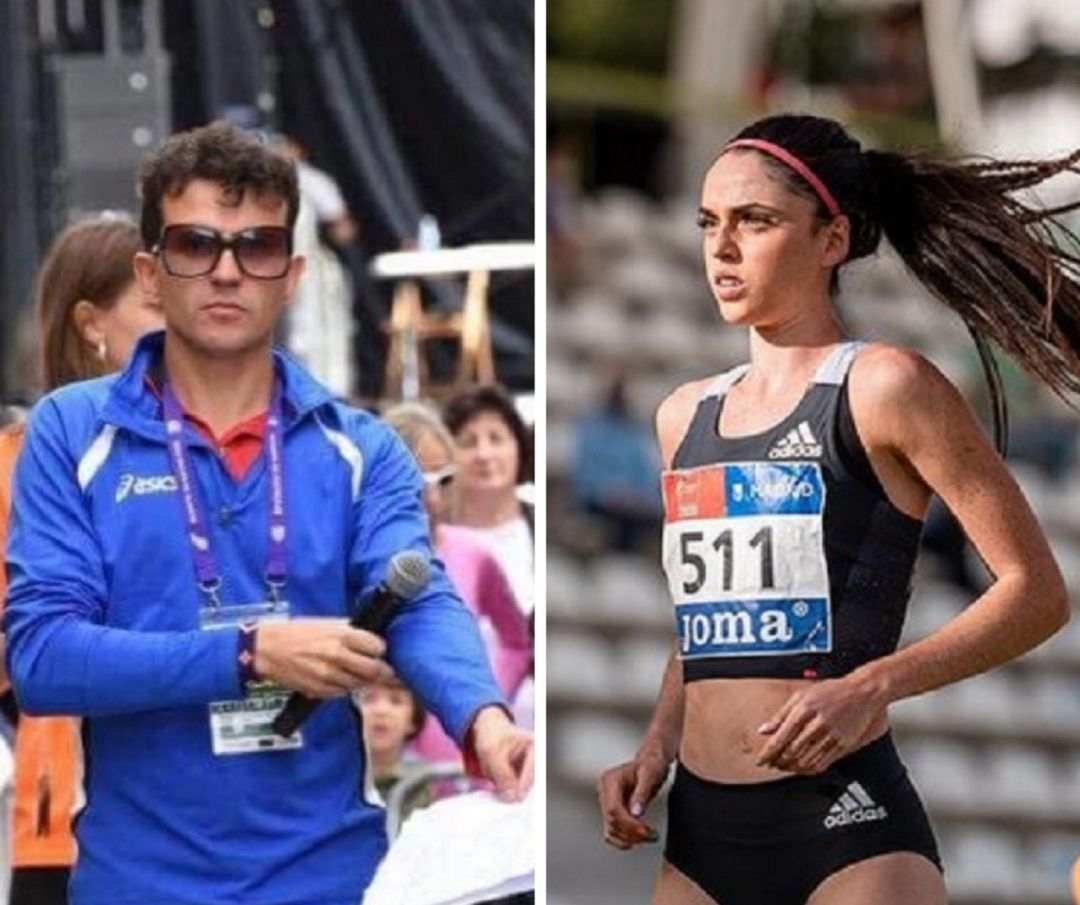 Los atletas arandinos, Juan Carlos Higuero y Celia Antón. Los atletas arandinos, Juan Carlos Higuero y Celia Antón.