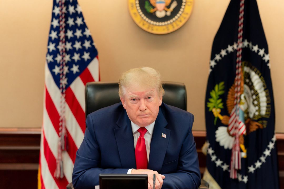 El presidente saliente Donald Trump. El presidente saliente Donald Trump.