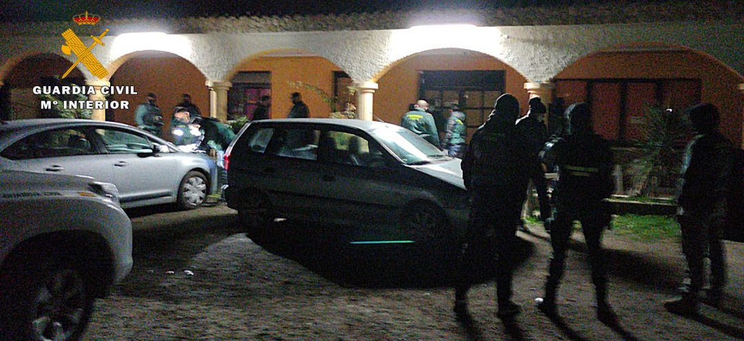 Imagen de la actuación de este sábado de la Guardia Civil Imagen de la actuación de este sábado de la Guardia Civil