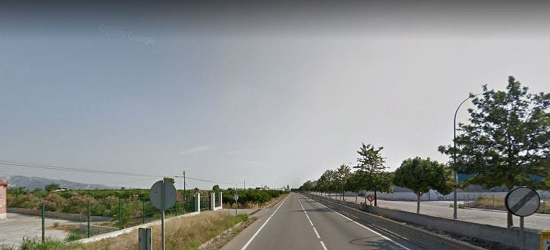 Tramo de la Cv-680 donde se produjo el accidente de tráfico en Potries Tramo de la Cv-680 donde se produjo el accidente de tráfico en Potries