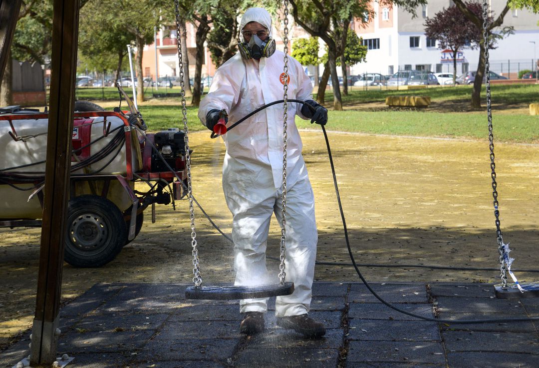 Labores de desinfección en Jerez Labores de desinfección en Jerez