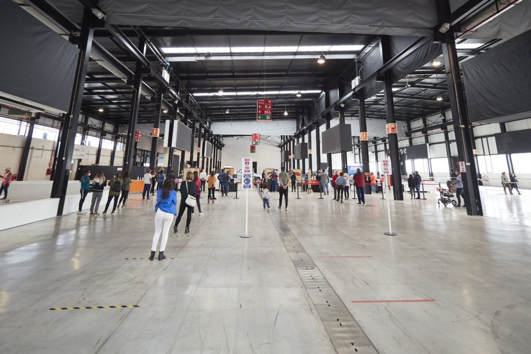 Recinto Ferial de Navarra, en Pamplona, donde el Departamento de Salud del Gobierno de Navarra realiza pruebas PCR de detección del Covid-19. Recinto Ferial de Navarra, en Pamplona, donde el Departamento de Salud del Gobierno de Navarra realiza pruebas PCR de detección del Covid-19.