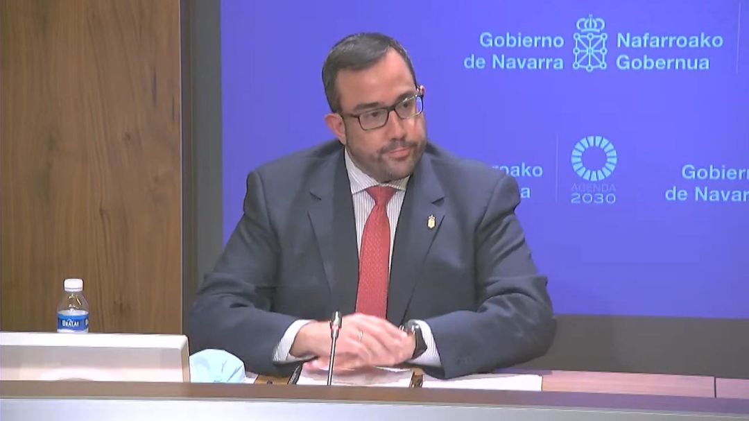 El portavoz del Gobierno de Navarra, Javier Remírez.
El portavoz del Gobierno de Navarra, Javier Remírez.