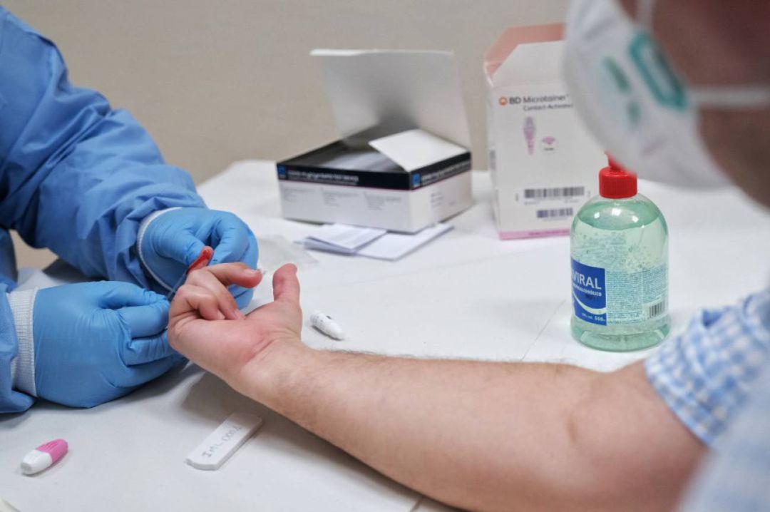 Realización de una prueba para la detección del coronavirus Realización de una prueba para la detección del coronavirus