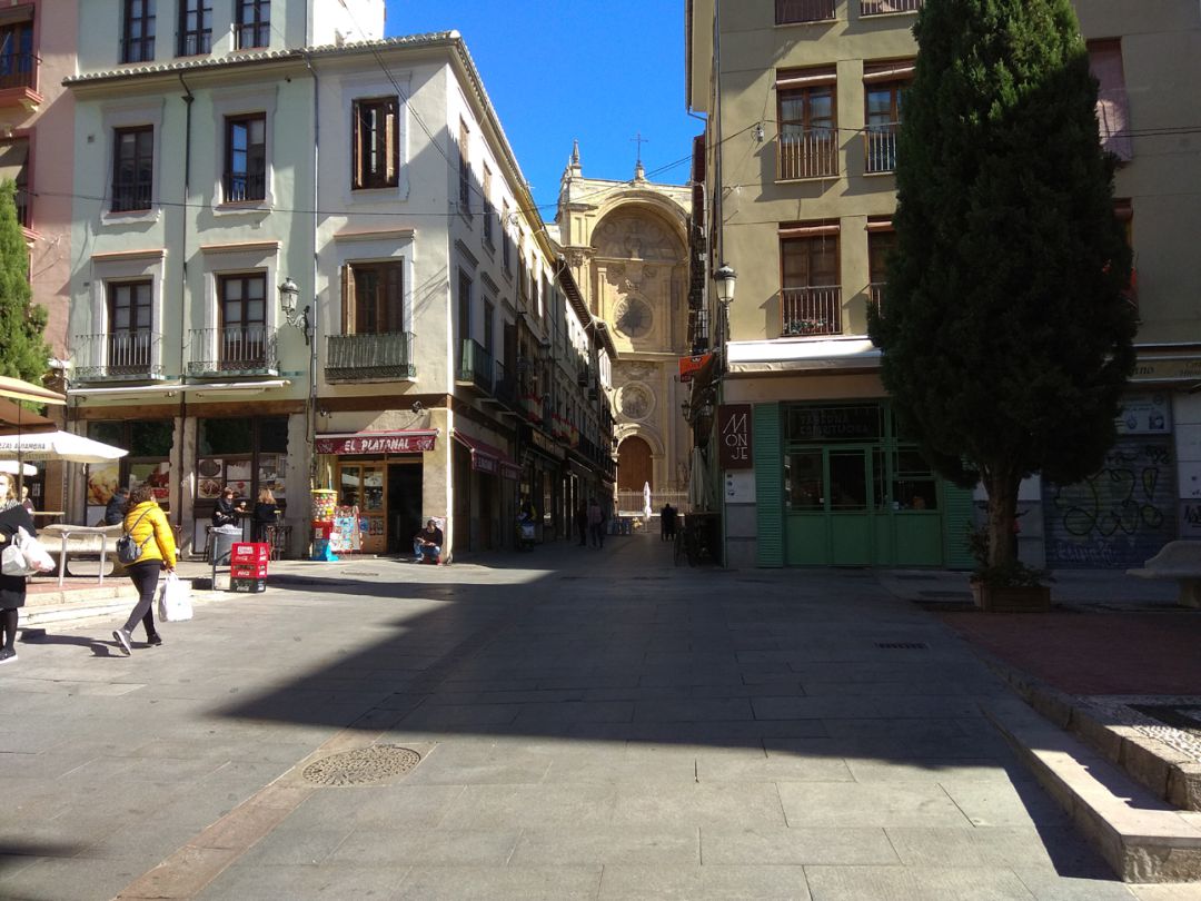 El centro de Granada, casi desierto por las restricciones de movilidad decretadas por la Junta para frenar la COVID El centro de Granada, casi desierto por las restricciones de movilidad decretadas por la Junta para frenar la COVID
