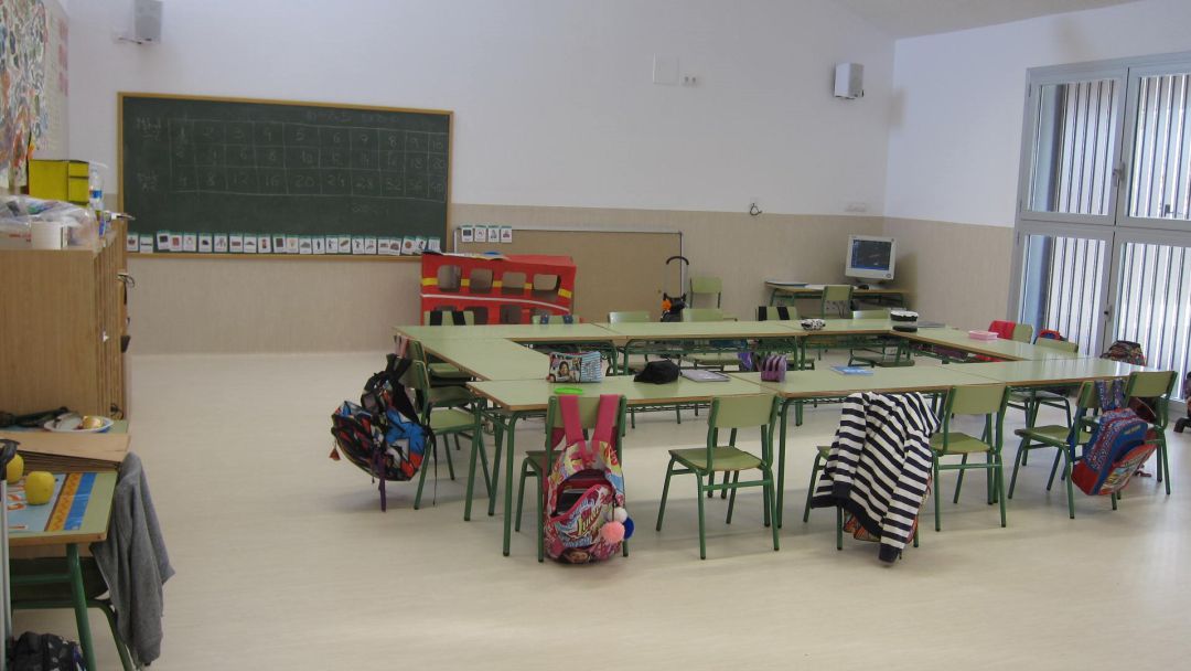 Aula de un colegio de Infantil y Primaria, foto de archivo Aula de un colegio de Infantil y Primaria, foto de archivo