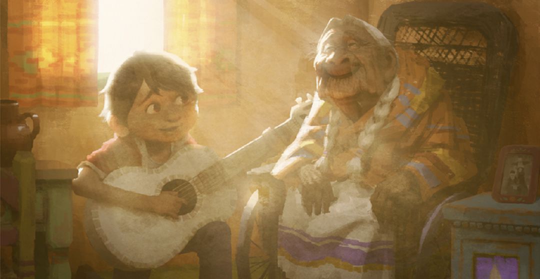 Dibujo de la película Coco. Dibujo de la película Coco.