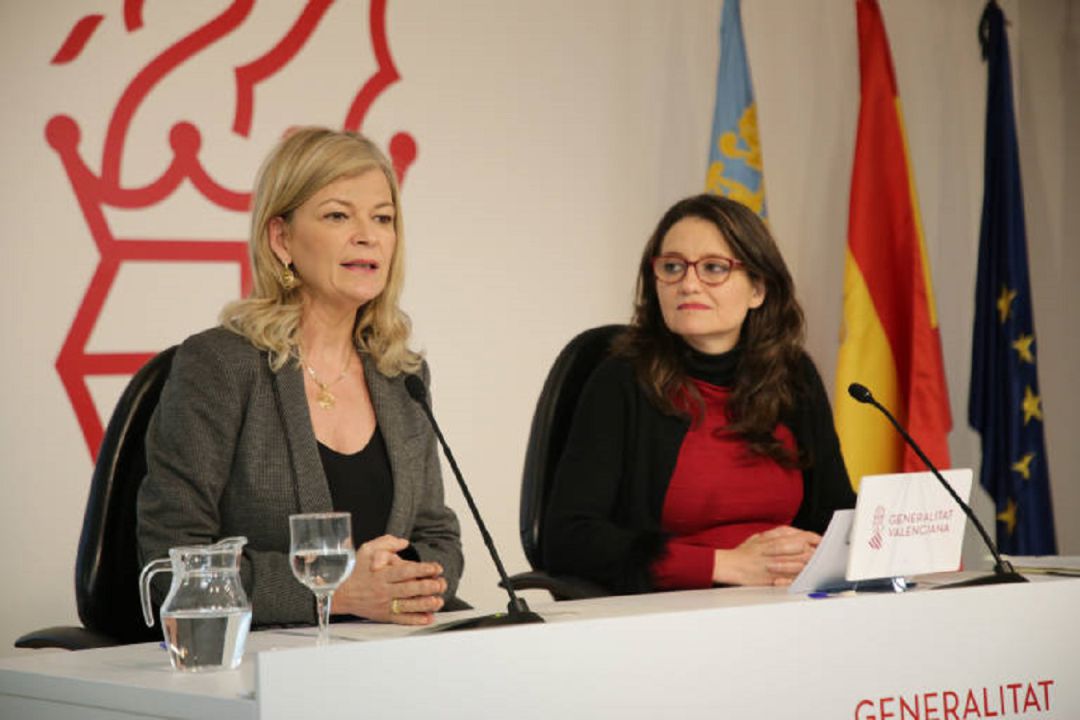 Foto de archivo de Gabriela Bravo, consellera de justicia y la vicepresidenta Mónica Óltra Foto de archivo de Gabriela Bravo, consellera de justicia y la vicepresidenta Mónica Óltra