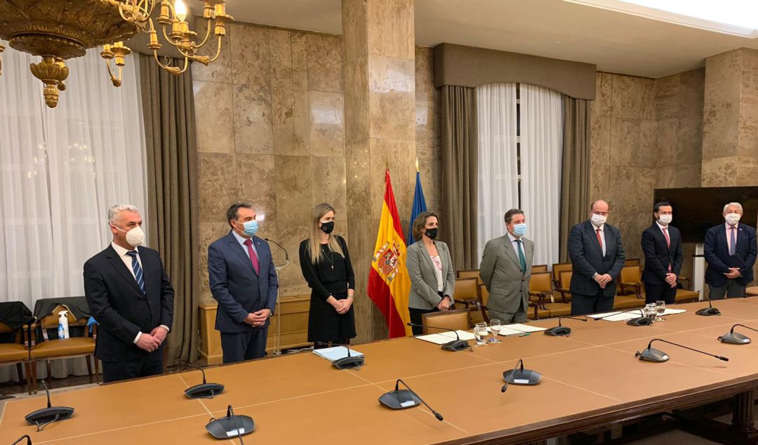 Firmantes del protocolo en el Ministerio para la Transición Ecológica Firmantes del protocolo en el Ministerio para la Transición Ecológica