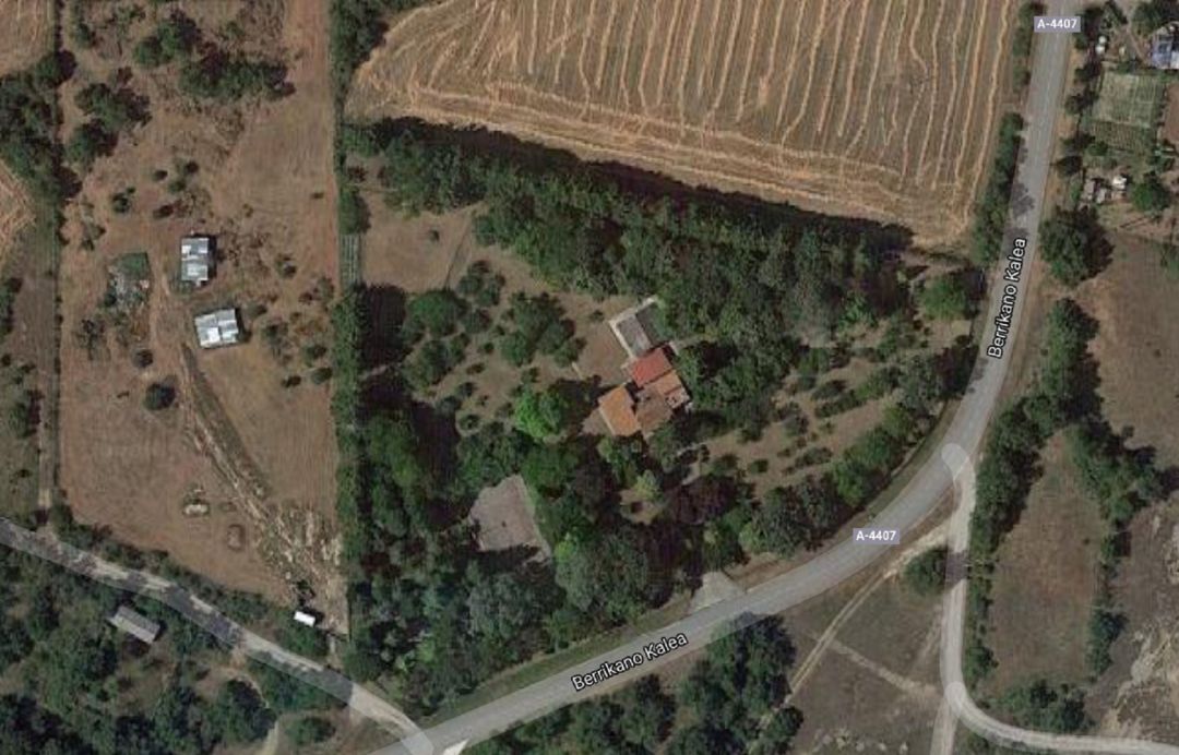 Parcela donde se construiría el camping de Berrikano Parcela donde se construiría el camping de Berrikano