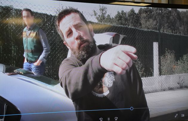 Imagen del presunto asesino de Diana Quer, José Enrique Abuín Gey, alias `el Chicle´ durante el juicio final, en Santiago de Compostela Imagen del presunto asesino de Diana Quer, José Enrique Abuín Gey, alias `el Chicle´ durante el juicio final, en Santiago de Compostela