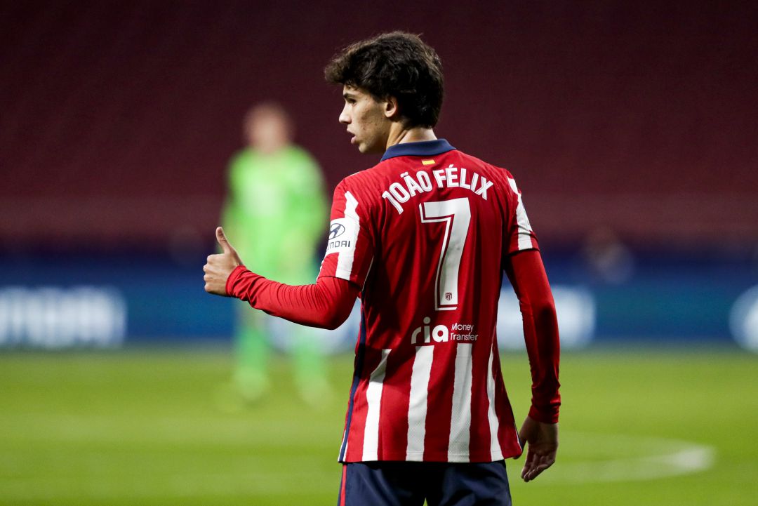 Joao Félix durante el partido de Liga 2020-21 ante el Barça. Joao Félix durante el partido de Liga 2020-21 ante el Barça.