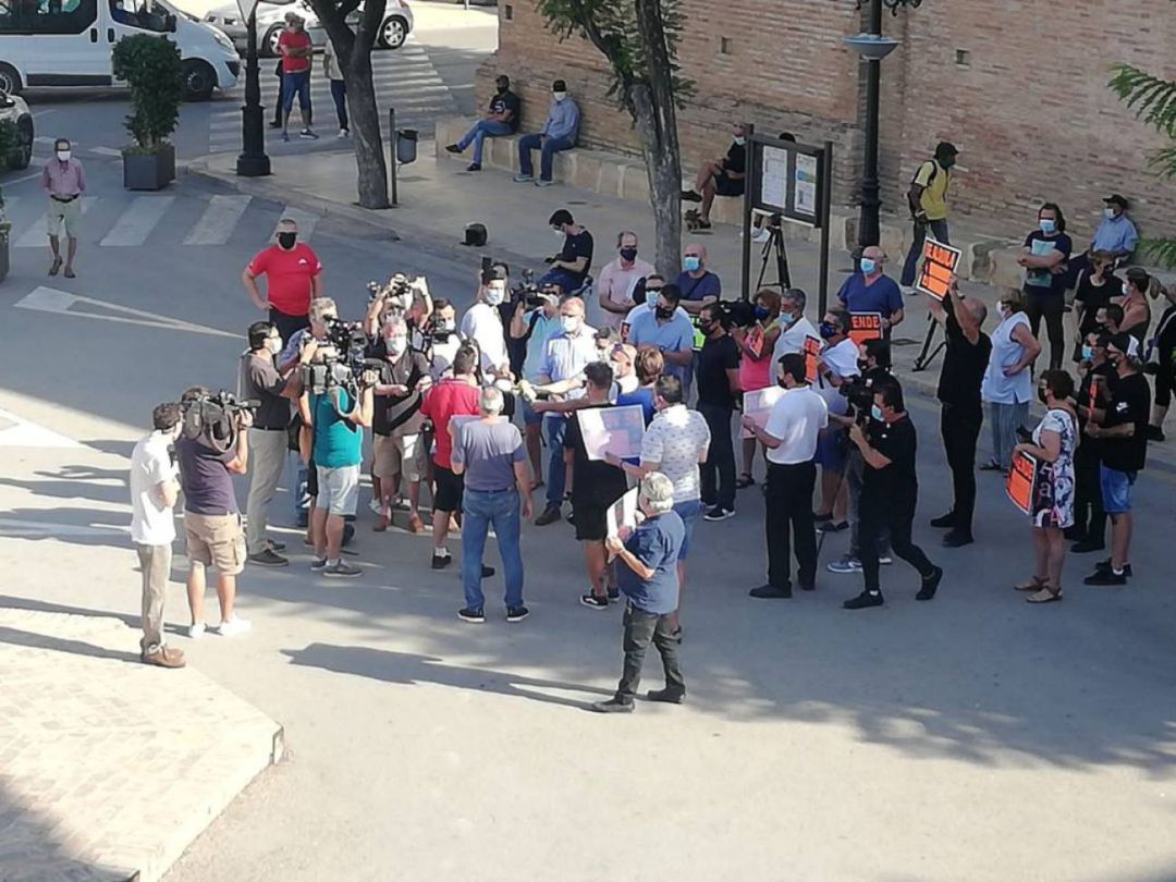 Protesta de hosteleros en julio Protesta de hosteleros en julio