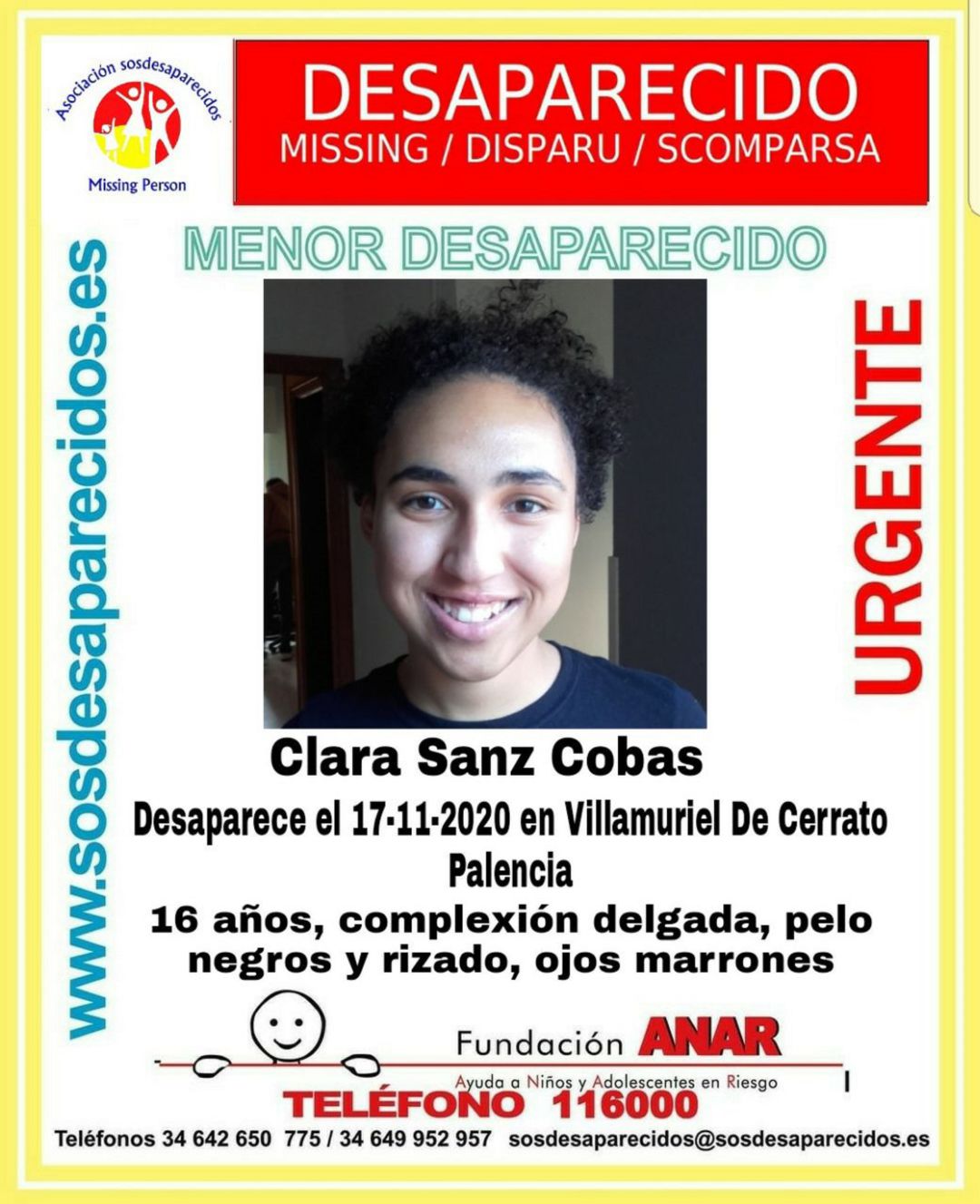 Joven desaparecida en Villamuriel de Cerrato (Palencia) Joven desaparecida en Villamuriel de Cerrato (Palencia)