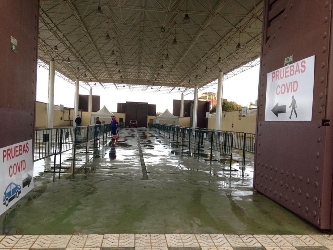 Instalaciones donde se llevará a cabo la toma de pruebas PCR en Andújar. Instalaciones donde se llevará a cabo la toma de pruebas PCR en Andújar.