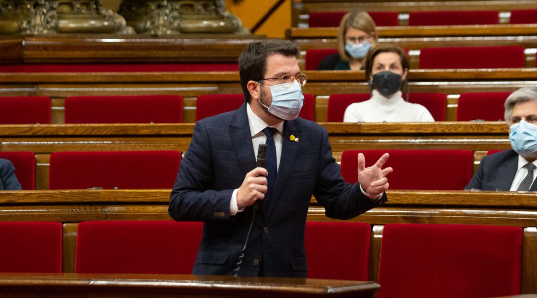 Pere Aragones, al Ple del Parlament del 18 de novembre
Pere Aragones, al Ple del Parlament del 18 de novembre