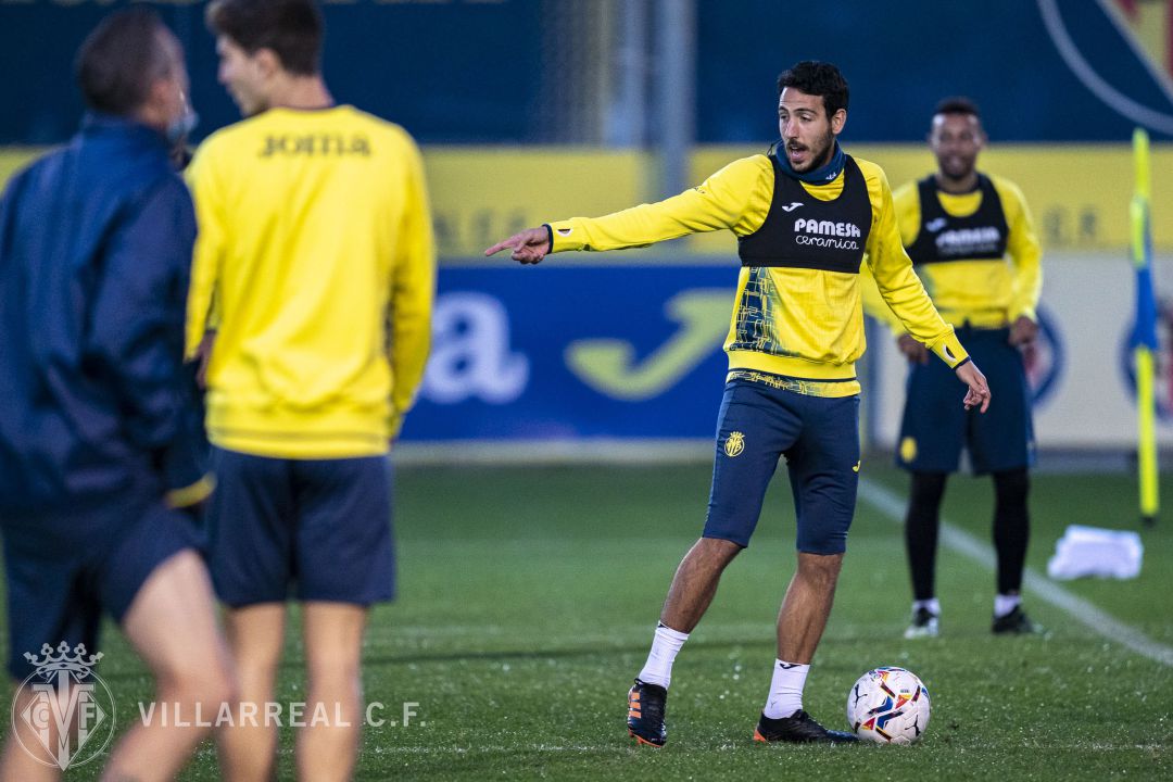 Un momento en el último entrenamiento antes del partido de este domingo Un momento en el último entrenamiento antes del partido de este domingo