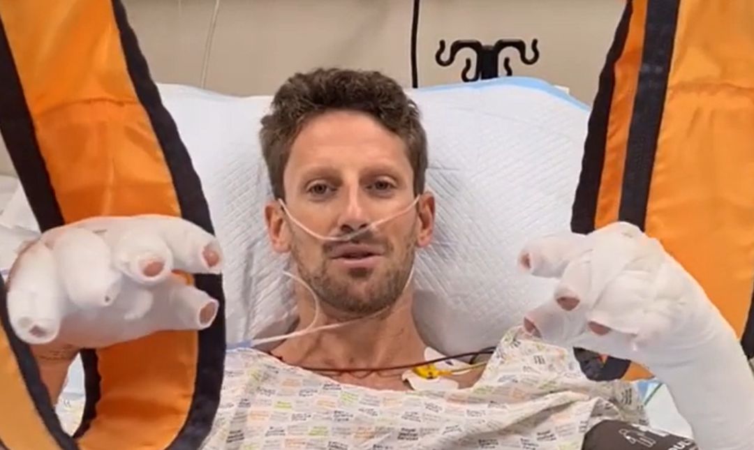 Grosjean habla sobre su recuperación. Grosjean habla sobre su recuperación.