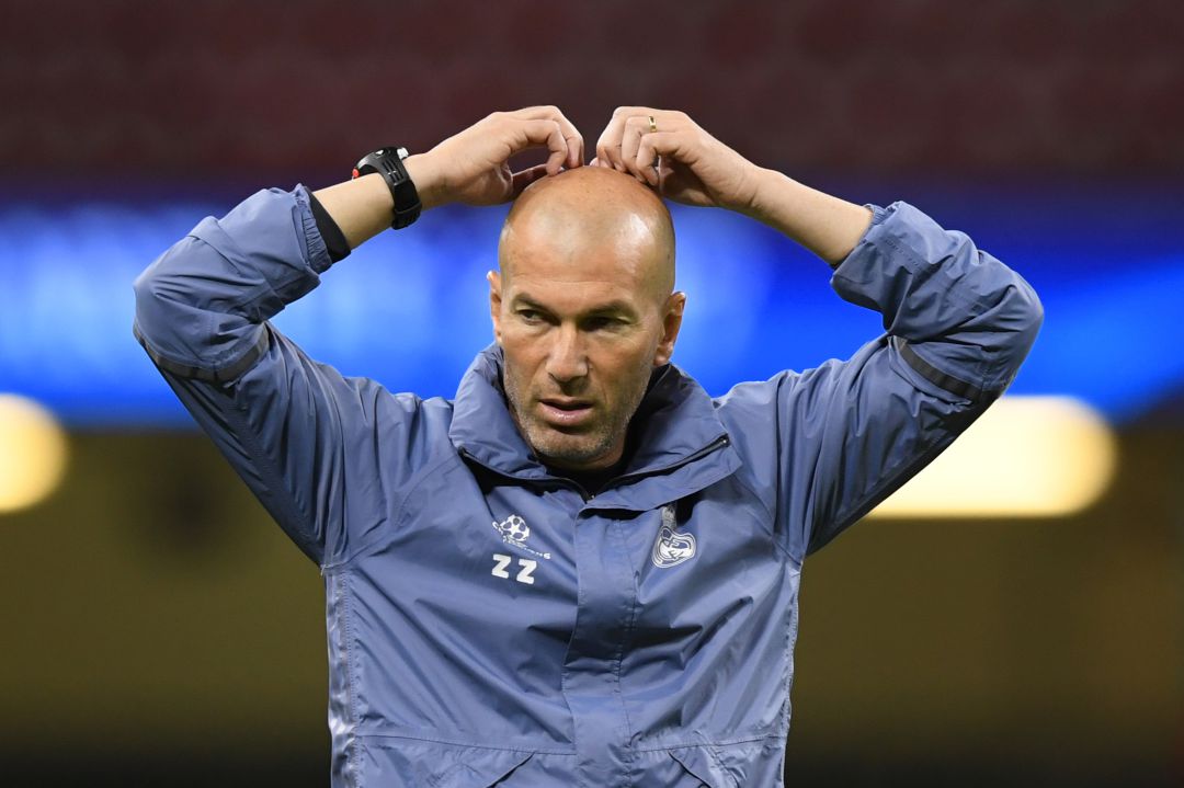 Zinédine Zidane, en un partido con el Real Madrid Zinédine Zidane, en un partido con el Real Madrid