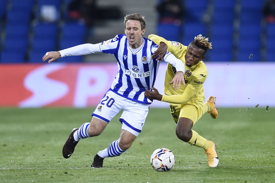 Chukwueze hace falta al realista Monreal en Anoeta Chukwueze hace falta al realista Monreal en Anoeta
