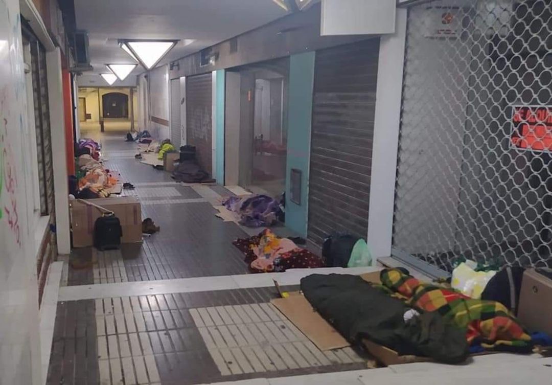 Pasaje situado en la calle Nueva de Úbeda, donde cada noche duermen varios temporeros Pasaje situado en la calle Nueva de Úbeda, donde cada noche duermen varios temporeros