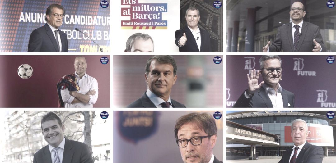 Tots els aspirants a la presidència del FC Barcelona. Tots els aspirants a la presidència del FC Barcelona.