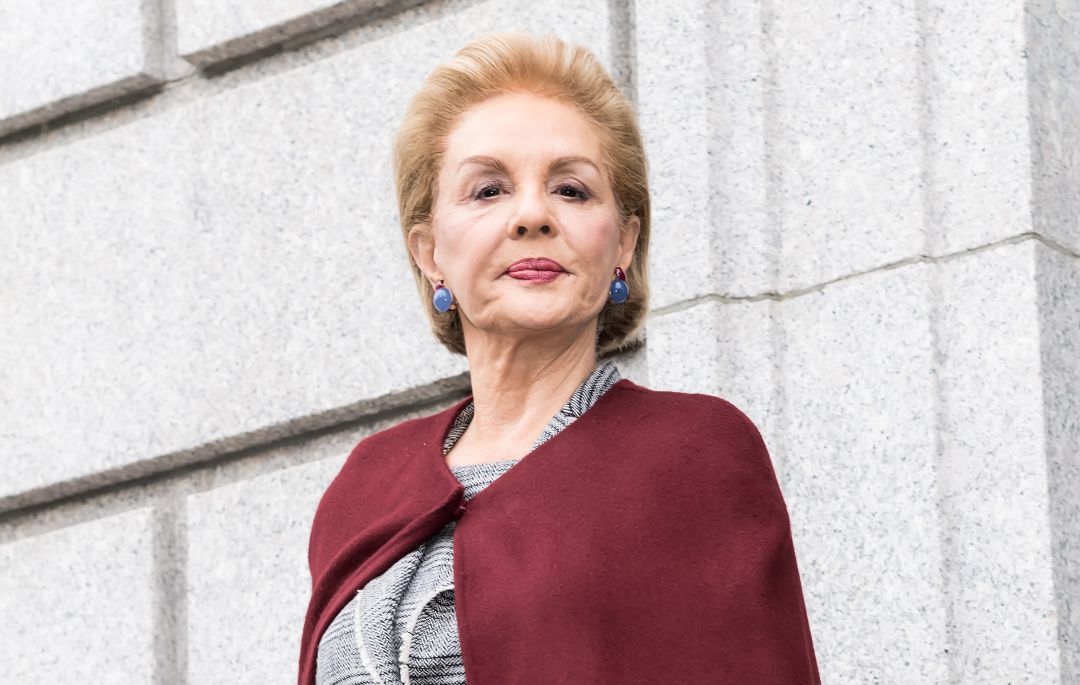 Carolina Herrera en la Semana de la Moda de Nueva York en febrero 2019. Carolina Herrera en la Semana de la Moda de Nueva York en febrero 2019.