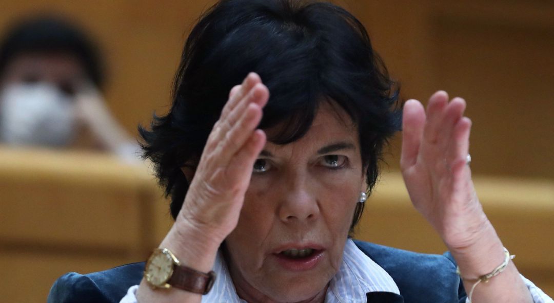 La ministra de Educación y Formación Profesional, Isabel Celaá, durante la sesión de control en el Pleno del Senado. La ministra de Educación y Formación Profesional, Isabel Celaá, durante la sesión de control en el Pleno del Senado.