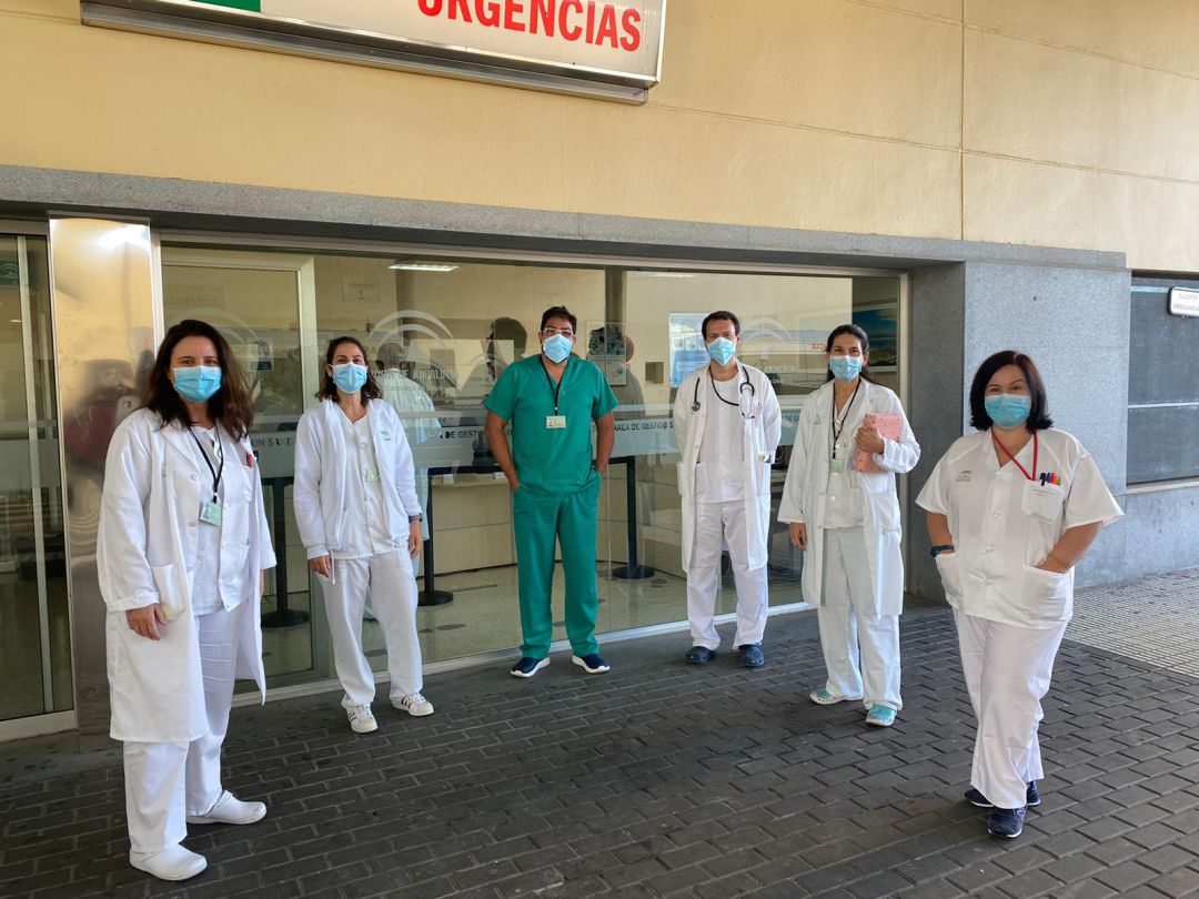 Profesionales de Urgencias del Punta Europa. Profesionales de Urgencias del Punta Europa.