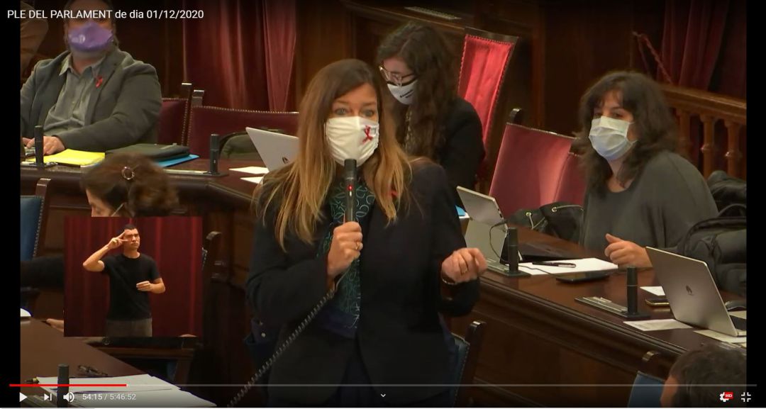 La consellera Gómez La consellera Gómez