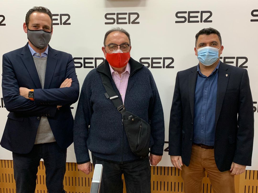 Jorge Fenor, Pepe Pallarés y Txema Almela en la tertulia de SER Deportivos Región de Murcia Jorge Fenor, Pepe Pallarés y Txema Almela en la tertulia de SER Deportivos Región de Murcia