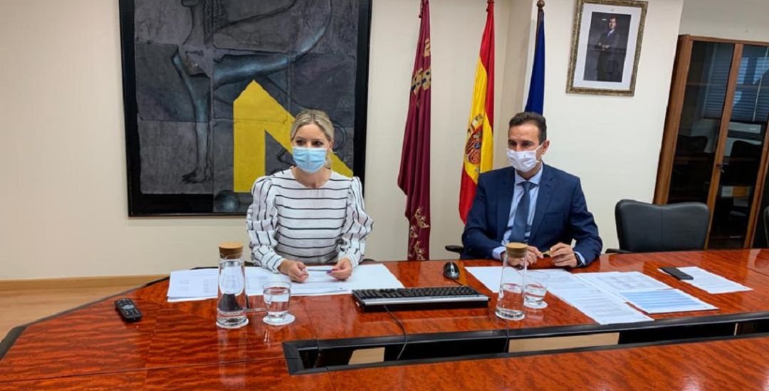 La coordinadora de Ciudadanos en la Región de Murcia, Ana Martínez Vidal, y el director general de Energía, Actividad Industrial y Minera, Eduardo Piné La coordinadora de Ciudadanos en la Región de Murcia, Ana Martínez Vidal, y el director general de Energía, Actividad Industrial y Minera, Eduardo Piné
