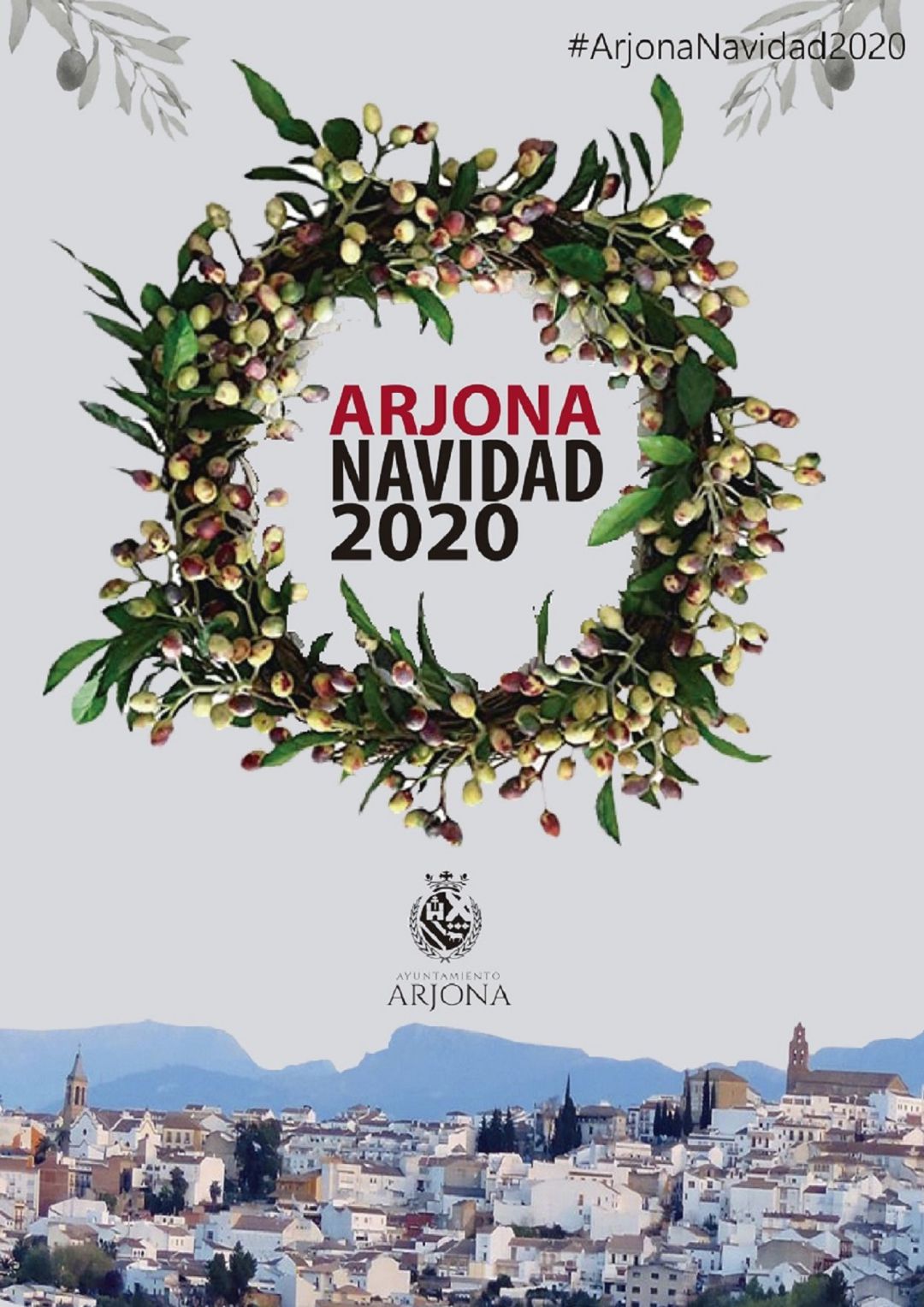 Cartel anunciador de la programación navideña 2020 en Arjona. Cartel anunciador de la programación navideña 2020 en Arjona.
