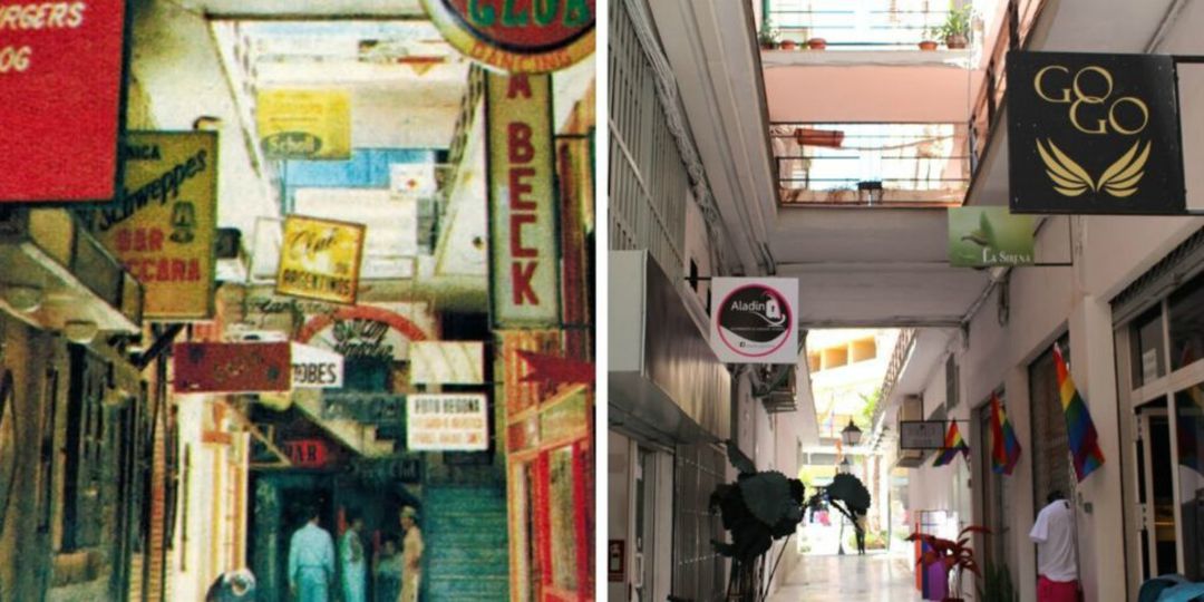 El Pasaje Begoña, antes y en la actualidad El Pasaje Begoña, antes y en la actualidad
