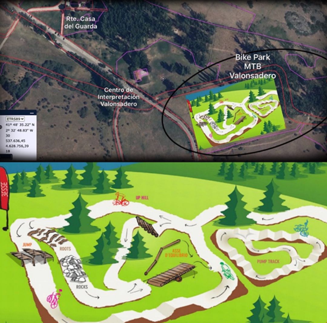 Plano del circuito BTT que propone el PP en el Ayuntamiento. Plano del circuito BTT que propone el PP en el Ayuntamiento.