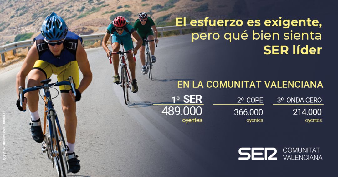 La SER en Comunitat Valenciana crece en audiencia y continúa líder de la radio La SER en Comunitat Valenciana crece en audiencia y continúa líder de la radio