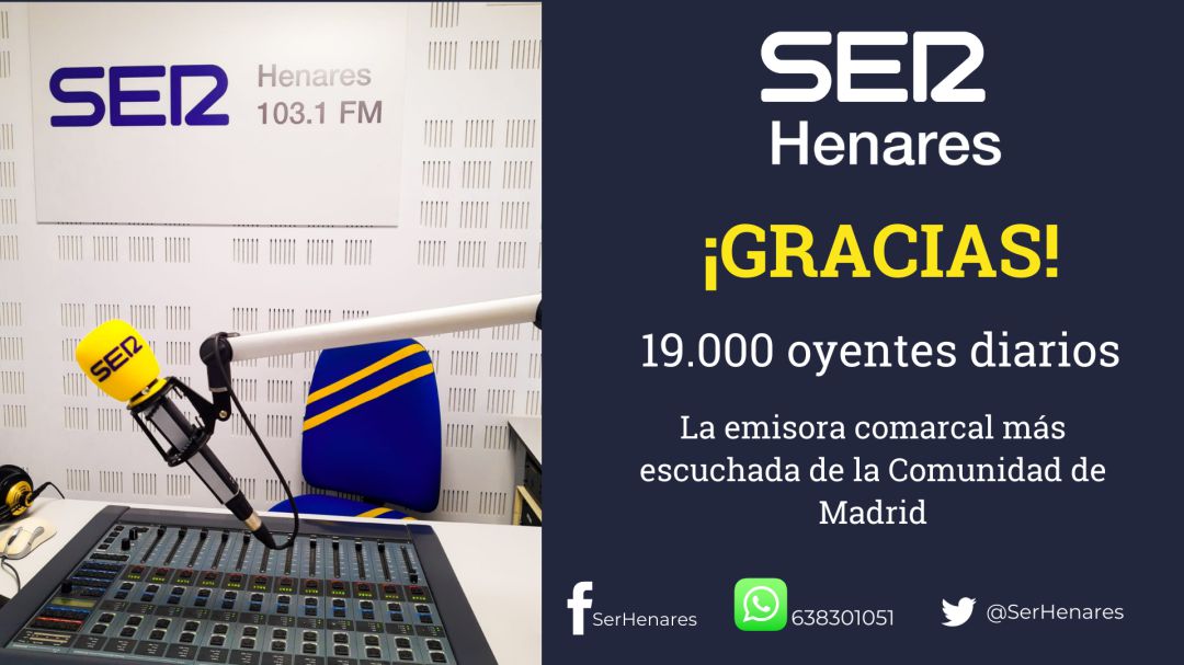 SER Henares, la emisora comarcal más escuchada SER Henares, la emisora comarcal más escuchada