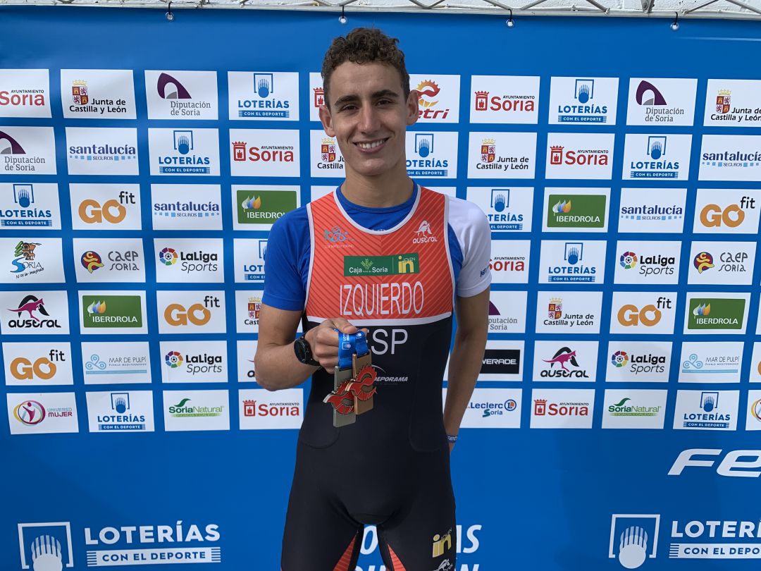 Alfonso Izquierdo, brillante duatleta soriano. Alfonso Izquierdo, brillante duatleta soriano.