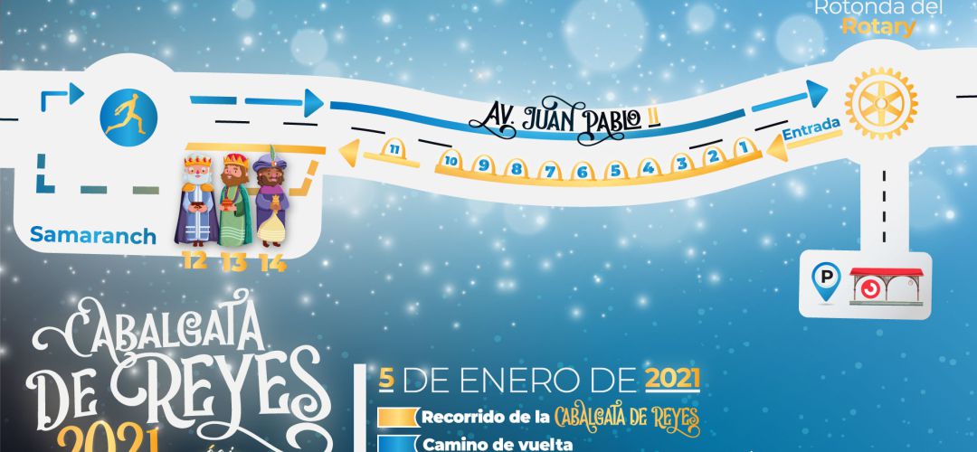 Mapa de la cabalgata de Reyes Mapa de la cabalgata de Reyes
