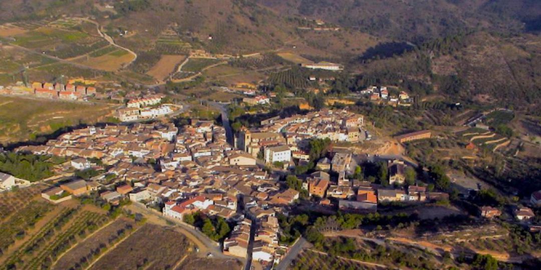 Imatge aèria de Cornudella Imatge aèria de Cornudella