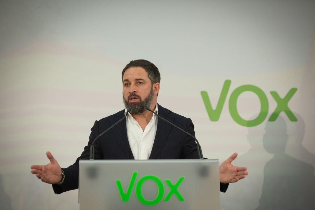 El líder de Vox, Santiago Abascal, en una foto de archivo El líder de Vox, Santiago Abascal, en una foto de archivo