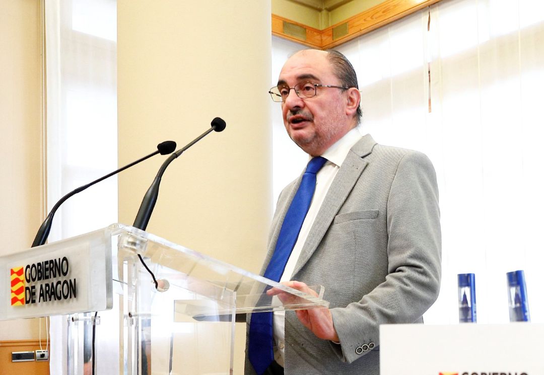 El presidente del Gobierno de Aragón, Javier Lambán, en el Edificio Pignatelli. El presidente del Gobierno de Aragón, Javier Lambán, en el Edificio Pignatelli.