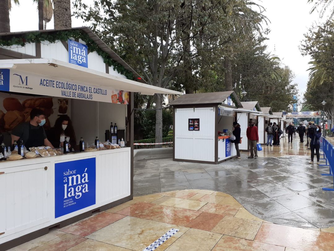 El mercado Sabor a Málaga en el Paseo del Parque El mercado Sabor a Málaga en el Paseo del Parque