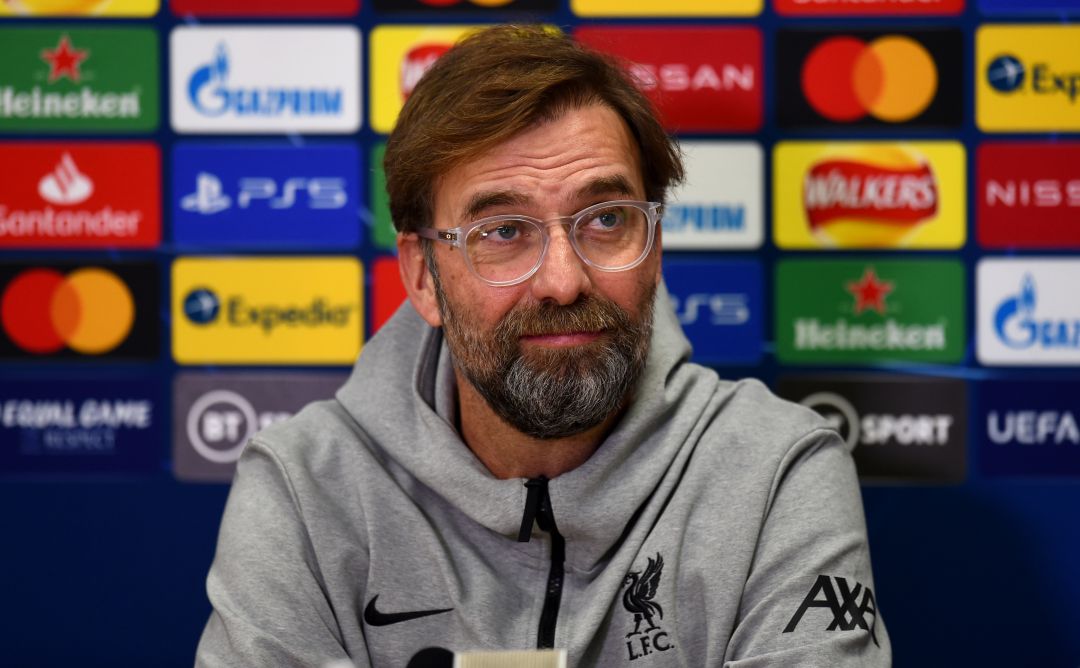 Jurgen Klopp, durante la rueda de prensa. Jurgen Klopp, durante la rueda de prensa.