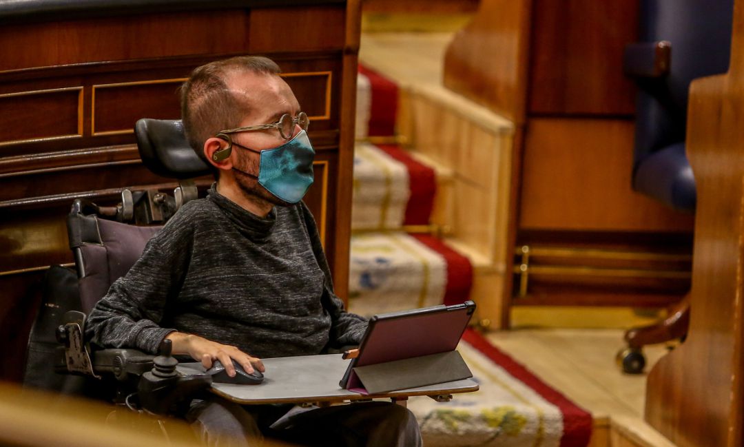 El portavoz de Unidas Podemos en el Congreso, Pablo Echenique.
El portavoz de Unidas Podemos en el Congreso, Pablo Echenique.