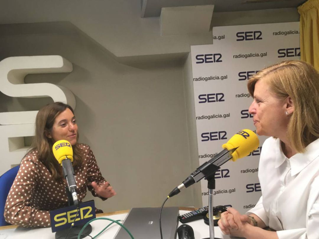Inés Rey, alcaldesa de A Coruña, entrevistada por Aida Pena, jefa de Informativos Cadena Ser Galicia Inés Rey, alcaldesa de A Coruña, entrevistada por Aida Pena, jefa de Informativos Cadena Ser Galicia